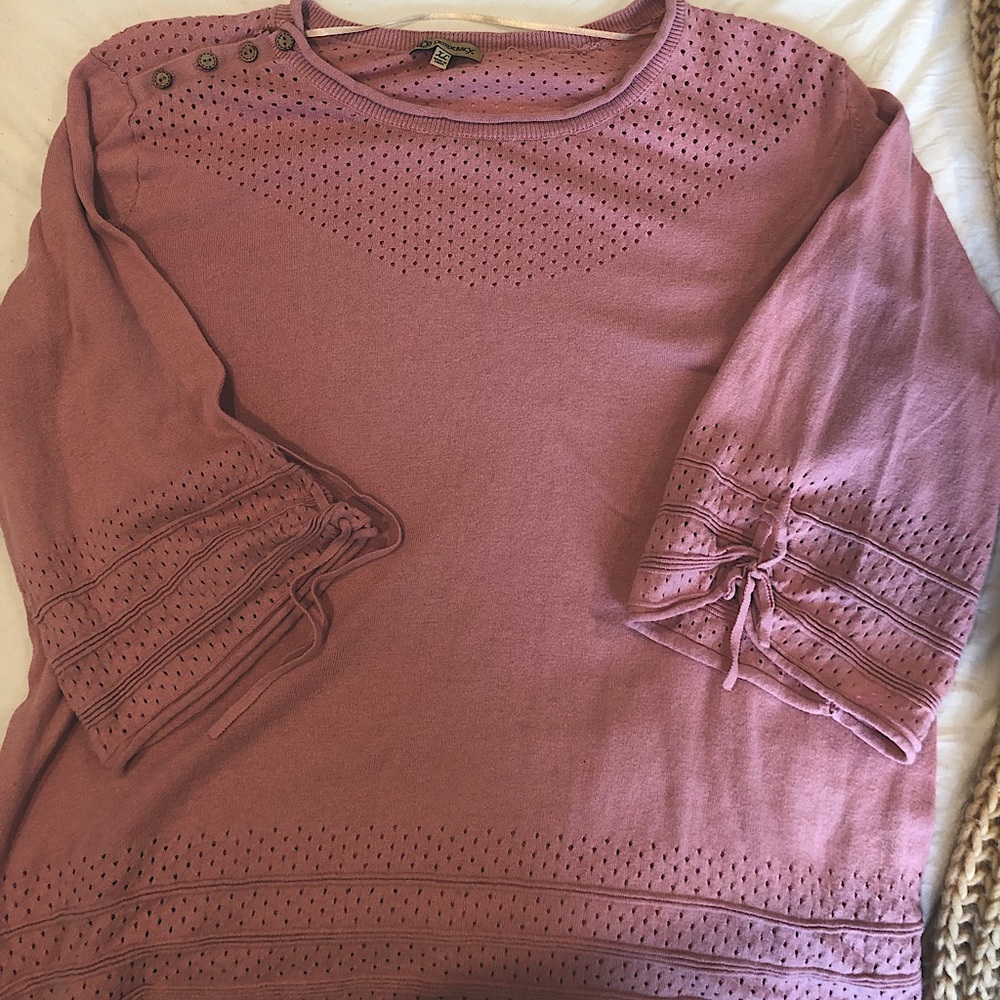 Mid Sleeve Pink Shirt